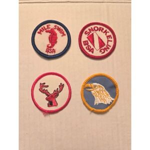 Boy Scouts of America Vintage‎ Patches: Lot of 4 Small